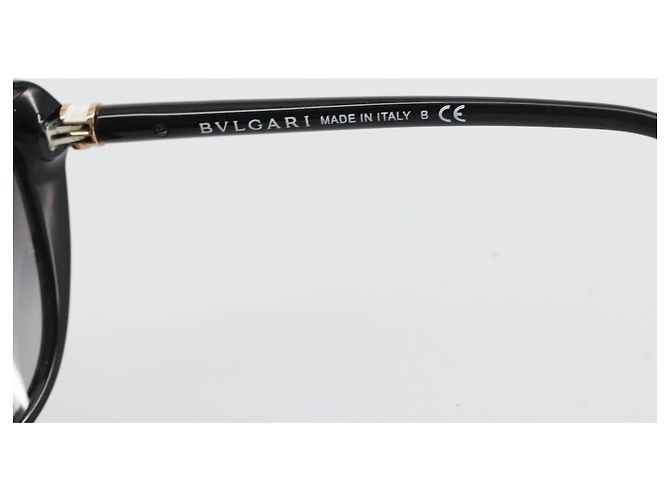 Bulgari Occhiali da sole BVLGARI in plastica Nero Auth BA13257 - vista 9