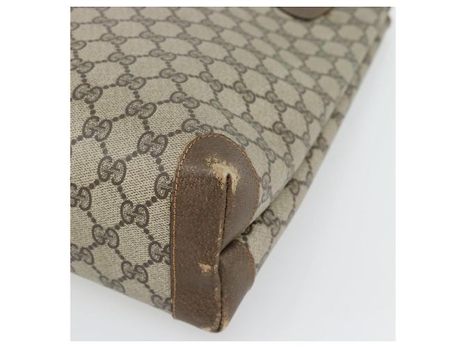 Borsa Tote GUCCI GG Supreme Web Sherry Line PVC Beige 41 004 4465 Auth 181984 - vista 10