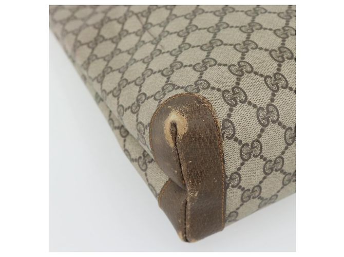 Borsa Tote GUCCI GG Supreme Web Sherry Line PVC Beige 41 004 4465 Auth 181984 - vista 11