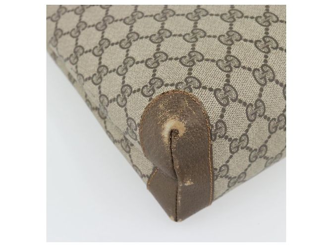 Borsa Tote GUCCI GG Supreme Web Sherry Line PVC Beige 41 004 4465 Auth 181984 - vista 13