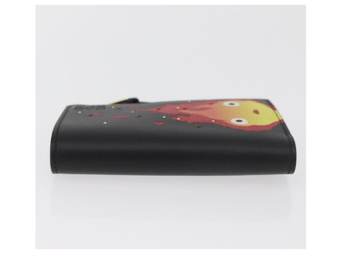 LOEWE Studio Ghibli Howl's Moving Castle Portafoglio in pelle Nero Auth 167387SM D'oro - vista 4