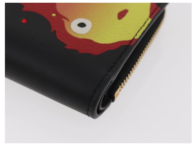 LOEWE Studio Ghibli Howl's Moving Castle Portafoglio in pelle Nero Auth 167387SM D'oro - vista 7