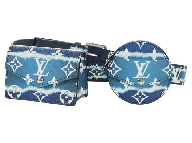 LOUIS VUITTON Monogram Escal Gürtel 37.6" Blue M0253W LV Auth 181468SM Blau Monogramm - Ansicht 13