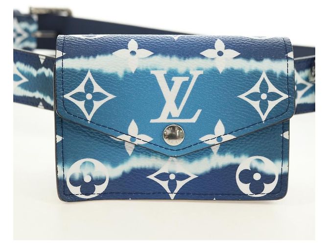 LOUIS VUITTON Monogram Escal Gürtel 37.6" Blue M0253W LV Auth 181468SM Blau Monogramm - Ansicht 17