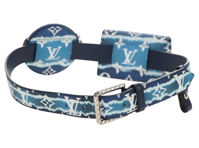 LOUIS VUITTON Monogram Escal Gürtel 37.6" Blue M0253W LV Auth 181468SM Blau Monogramm - Ansicht 2
