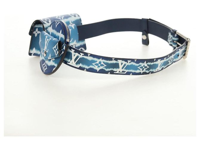 LOUIS VUITTON Monogram Escal Gürtel 37.6" Blue M0253W LV Auth 181468SM Blau Monogramm - Ansicht 3