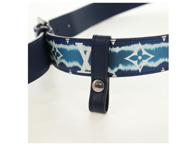 LOUIS VUITTON Monogram Escal Gürtel 37.6" Blue M0253W LV Auth 181468SM Blau Monogramm - Ansicht 5