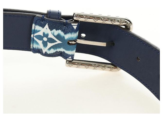 LOUIS VUITTON Monogram Escal Gürtel 37.6" Blue M0253W LV Auth 181468SM Blau Monogramm - Ansicht 6