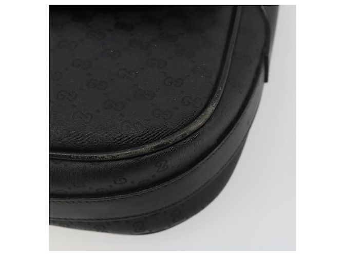 Borsa GUCCI Micro GG Supreme Web Sherry Line in PVC Nero 001 115 0914 Auth 182409 D'oro - vista 10