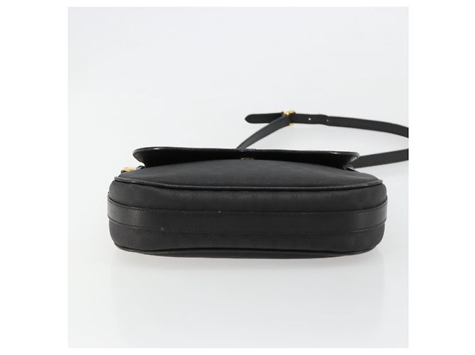 Borsa GUCCI Micro GG Supreme Web Sherry Line in PVC Nero 001 115 0914 Auth 182409 D'oro - vista 9