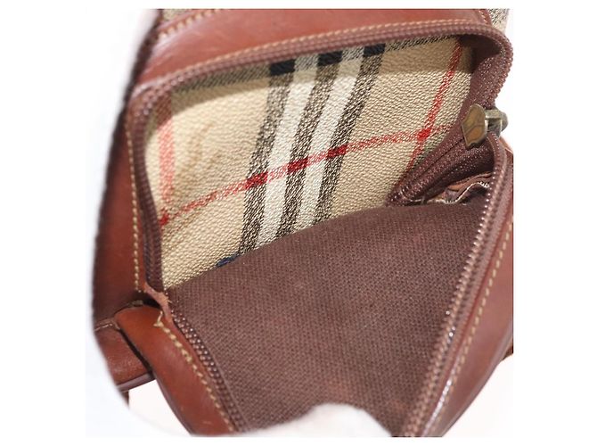 Zaino Burberrys Nova Check PVC Beige Oro Auth BA13204 D'oro - vista 12