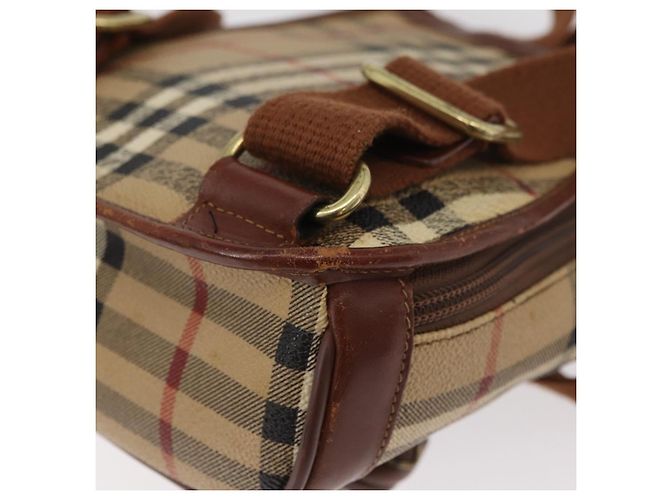 Zaino Burberrys Nova Check PVC Beige Oro Auth BA13204 D'oro - vista 17