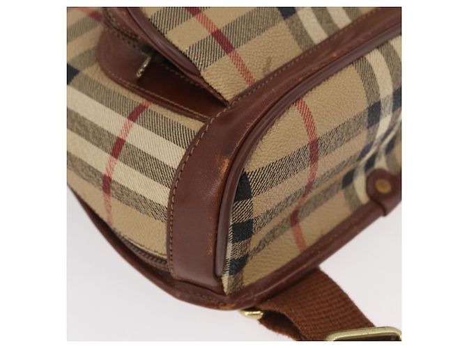 Zaino Burberrys Nova Check PVC Beige Oro Auth BA13204 D'oro - vista 8