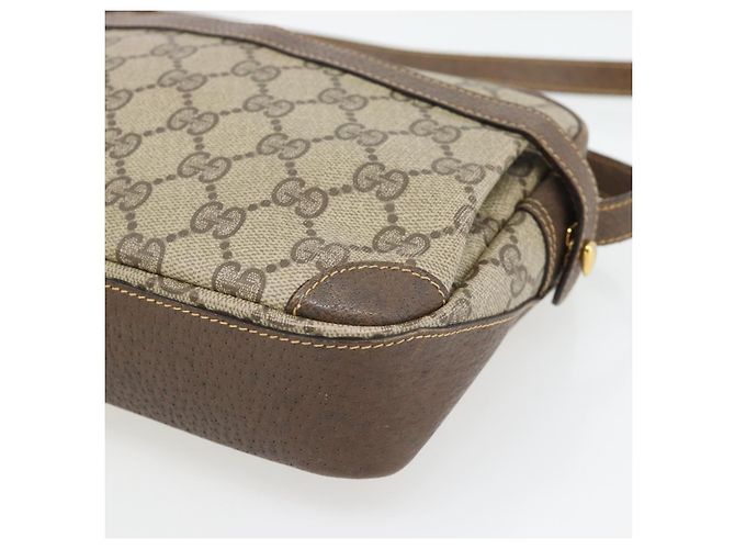Borsa a tracolla GUCCI GG Supreme PVC Beige Oro 007 90 0017 Auth 182403 D'oro - vista 10