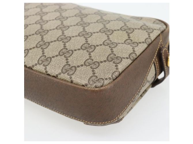 Borsa a tracolla GUCCI GG Supreme PVC Beige Oro 007 90 0017 Auth 182403 D'oro - vista 12