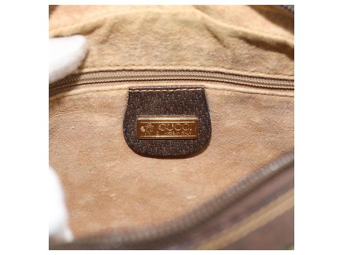 Borsa a tracolla GUCCI GG Supreme PVC Beige Oro 007 90 0017 Auth 182403 D'oro - vista 15