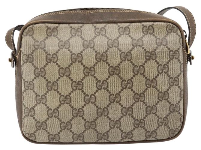 Borsa a tracolla GUCCI GG Supreme PVC Beige Oro 007 90 0017 Auth 182403 D'oro - vista 3