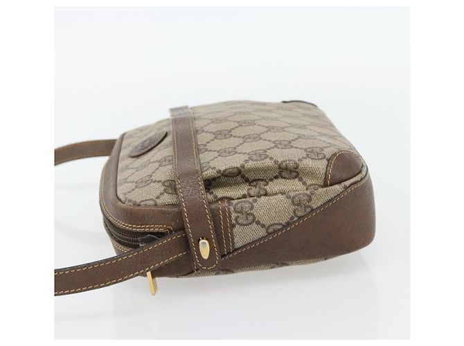 Borsa a tracolla GUCCI GG Supreme PVC Beige Oro 007 90 0017 Auth 182403 D'oro - vista 4
