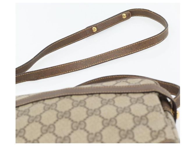Borsa a tracolla GUCCI GG Supreme PVC Beige Oro 007 90 0017 Auth 182403 D'oro - vista 8