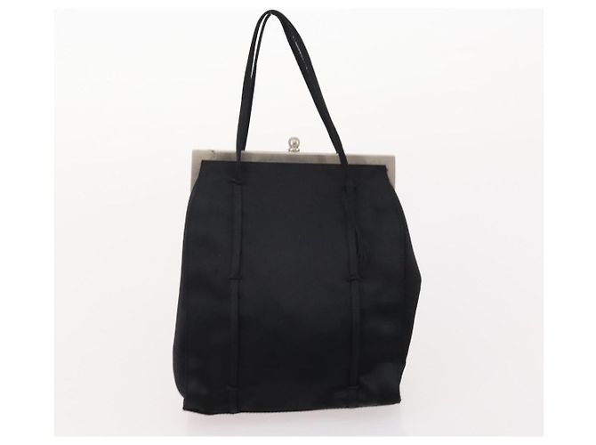 Borsa a tracolla PRADA Nylon e scamosciato 2 Set Nero Argento Auth 181335 - vista 11