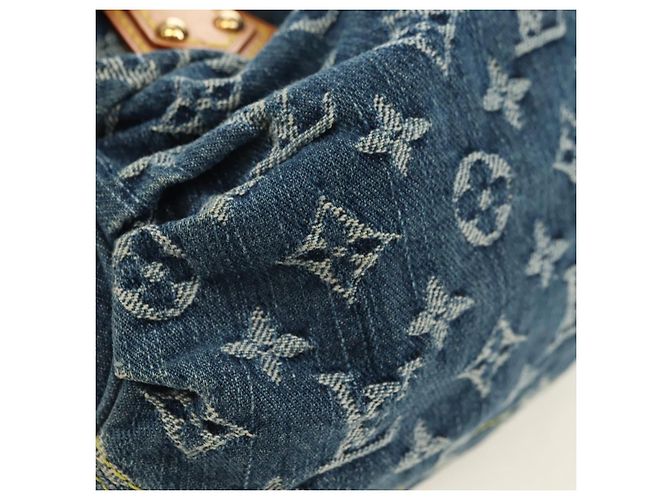 LOUIS VUITTON Borsa Preity Monogram Denim Blu M95020 LV Auth 181366SAM - vista 14
