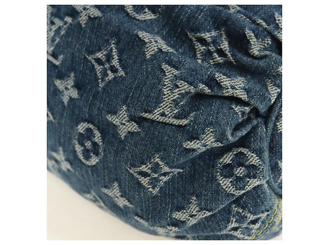 LOUIS VUITTON Borsa Preity Monogram Denim Blu M95020 LV Auth 181366SAM - vista 17