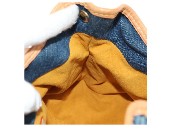 LOUIS VUITTON Borsa Preity Monogram Denim Blu M95020 LV Auth 181366SAM - vista 21