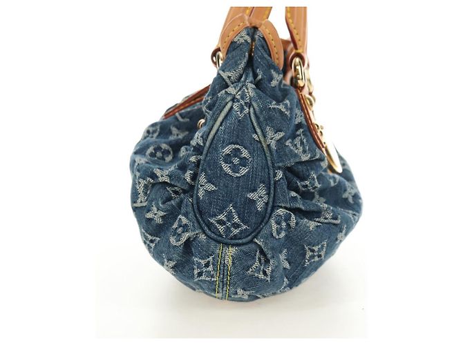 LOUIS VUITTON Borsa Preity Monogram Denim Blu M95020 LV Auth 181366SAM - vista 4