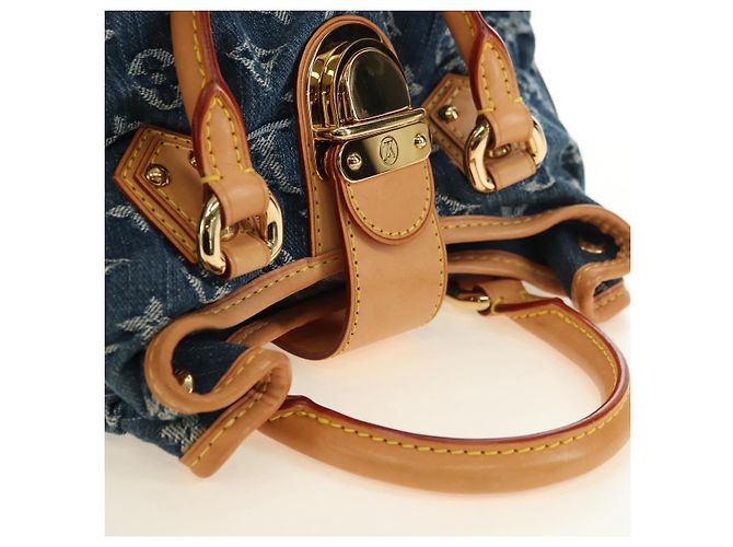 LOUIS VUITTON Borsa Preity Monogram Denim Blu M95020 LV Auth 181366SAM - vista 6