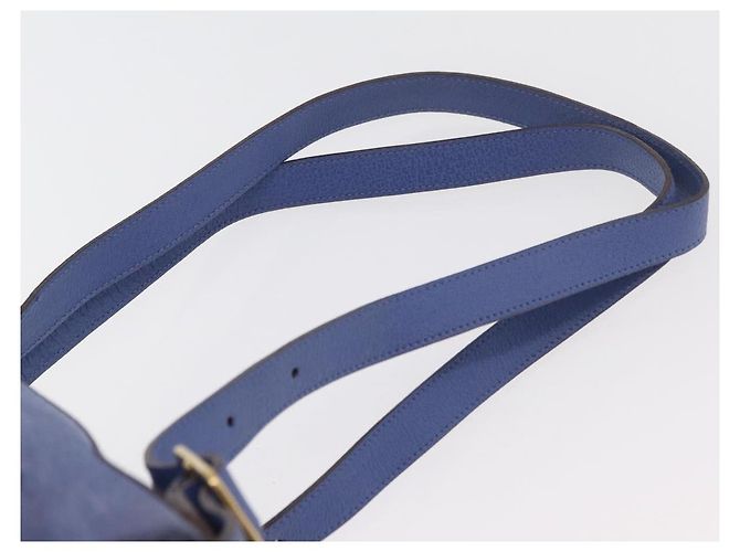GUCCI Bamboo Backpack Suede Blue 003 8030 3444 Auth ki6661A - view 12