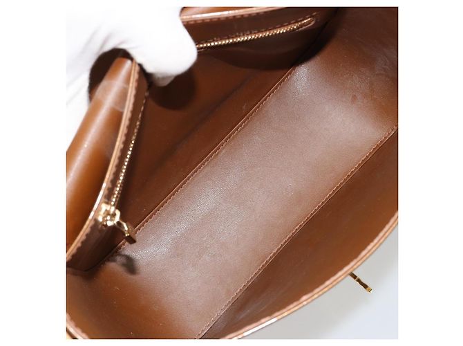 LOUIS VUITTON Borsa Monogram Vernis Christie GM Bronze M91107 LV Auth bs35323 Bronzo - vista 10