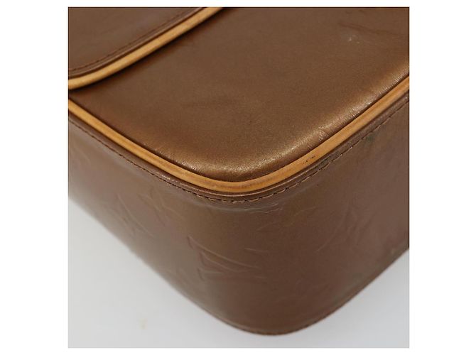 LOUIS VUITTON Borsa Monogram Vernis Christie GM Bronze M91107 LV Auth bs35323 Bronzo - vista 14