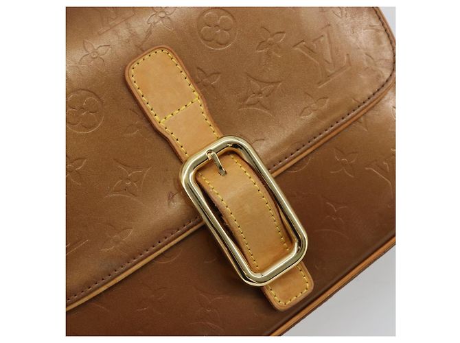 LOUIS VUITTON Borsa Monogram Vernis Christie GM Bronze M91107 LV Auth bs35323 Bronzo - vista 17