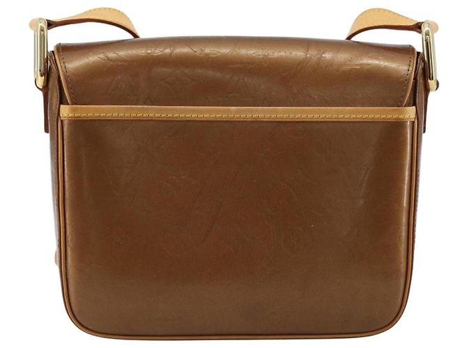 LOUIS VUITTON Borsa Monogram Vernis Christie GM Bronze M91107 LV Auth bs35323 Bronzo - vista 2