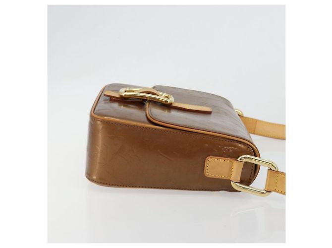 LOUIS VUITTON Borsa Monogram Vernis Christie GM Bronze M91107 LV Auth bs35323 Bronzo - vista 3