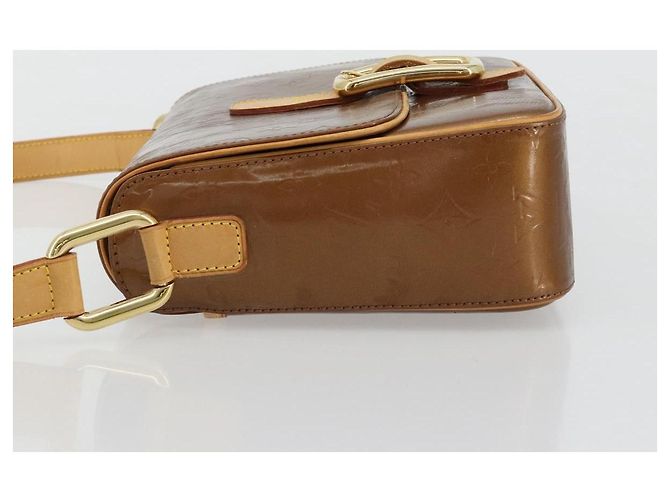LOUIS VUITTON Borsa Monogram Vernis Christie GM Bronze M91107 LV Auth bs35323 Bronzo - vista 4