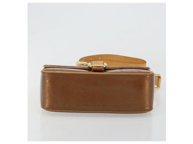 LOUIS VUITTON Borsa Monogram Vernis Christie GM Bronze M91107 LV Auth bs35323 Bronzo - vista 5