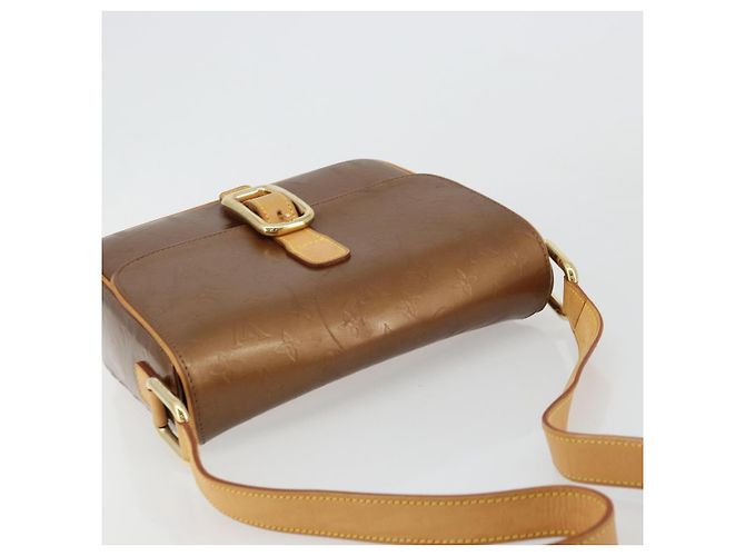 LOUIS VUITTON Borsa Monogram Vernis Christie GM Bronze M91107 LV Auth bs35323 Bronzo - vista 6