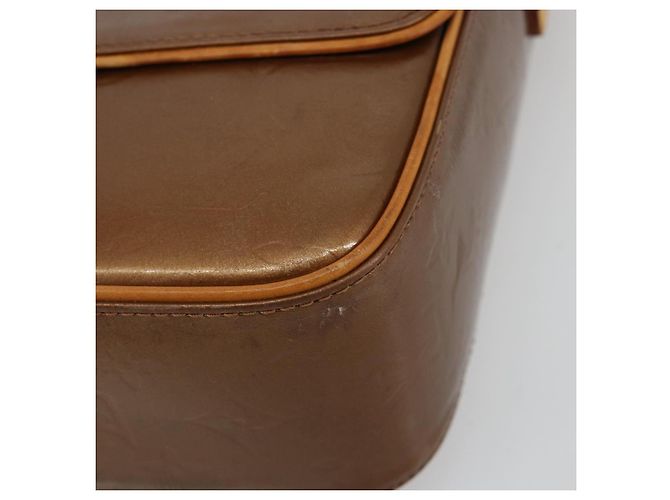 LOUIS VUITTON Borsa Monogram Vernis Christie GM Bronze M91107 LV Auth bs35323 Bronzo - vista 9