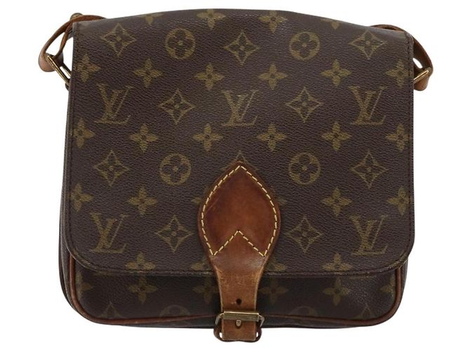 LOUIS VUITTON Borsa a tracolla Monogram Cartouchiere MM M51253 LV Auth BA13085 Monogramma - vista 13