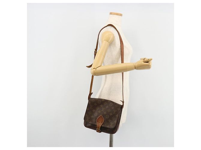LOUIS VUITTON Borsa a tracolla Monogram Cartouchiere MM M51253 LV Auth BA13085 Monogramma - vista 26