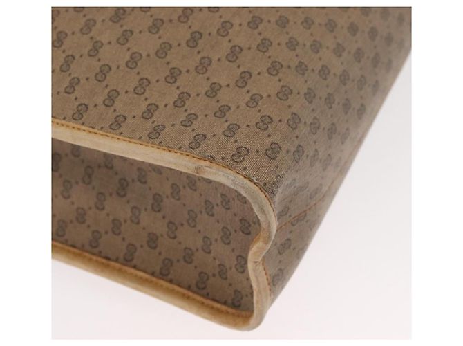 Borsa Tote GUCCI Micro GG Supreme PVC 2way Beige Oro 002 904 0556 Auth 180147 D'oro - vista 12