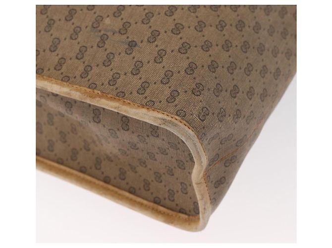 Borsa Tote GUCCI Micro GG Supreme PVC 2way Beige Oro 002 904 0556 Auth 180147 D'oro - vista 14