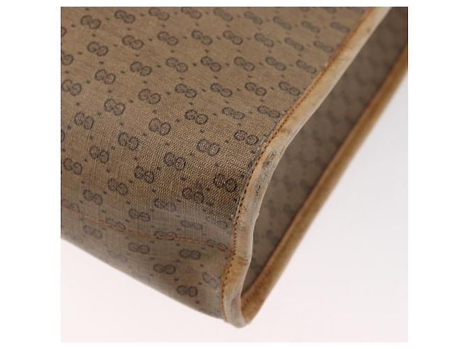 Borsa Tote GUCCI Micro GG Supreme PVC 2way Beige Oro 002 904 0556 Auth 180147 D'oro - vista 15