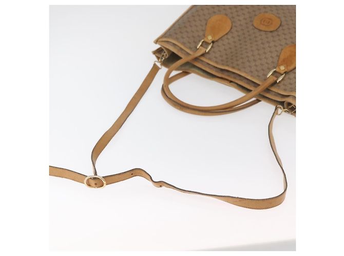 Borsa Tote GUCCI Micro GG Supreme PVC 2way Beige Oro 002 904 0556 Auth 180147 D'oro - vista 9