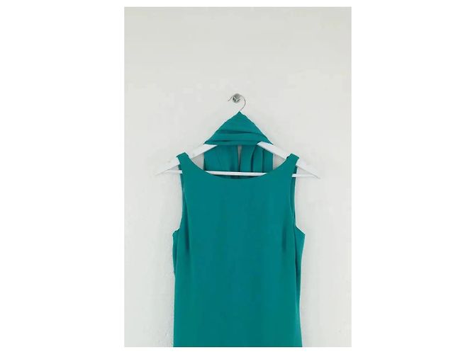 Vestido Pronovias de viscosa turquesa - vista 2