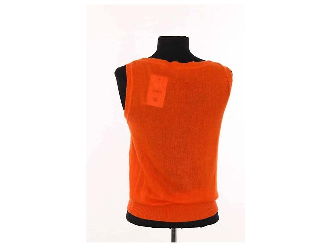 Louis Vuitton Top sin mangas naranja - vista 4