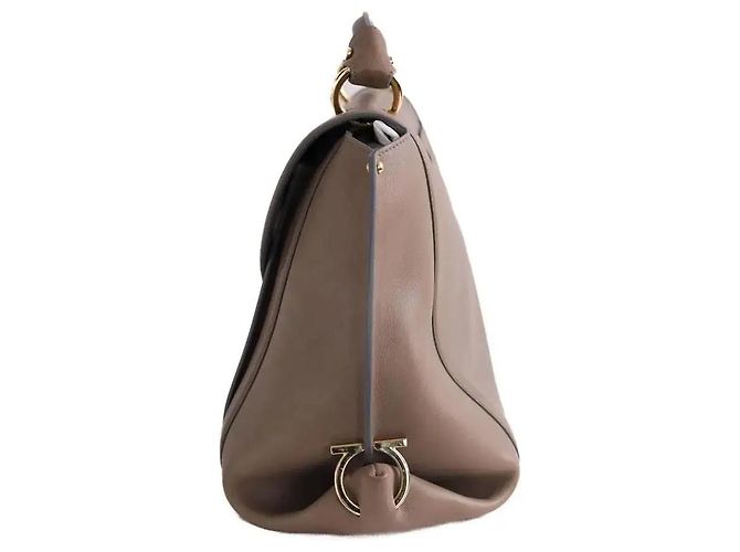 Salvatore Ferragamo Borsa beige - vista 3