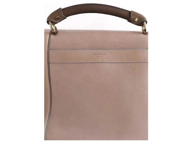 Salvatore Ferragamo Borsa beige - vista 5