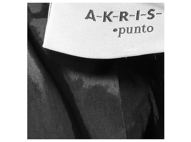 Akris Punto Black Grid Pattern Jacquard Jacket - view 3
